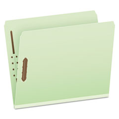 Pfx17180 2 In. 2 Fasteners Full Cut Pressboard Folders - Letter Size, Green - 25 Per Box