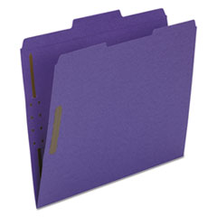 Smead Manufacturing Smd13040 Top 1 By 3 Tab Colored Fastener File Folders, Purple - Letter Size - 50 Per Box