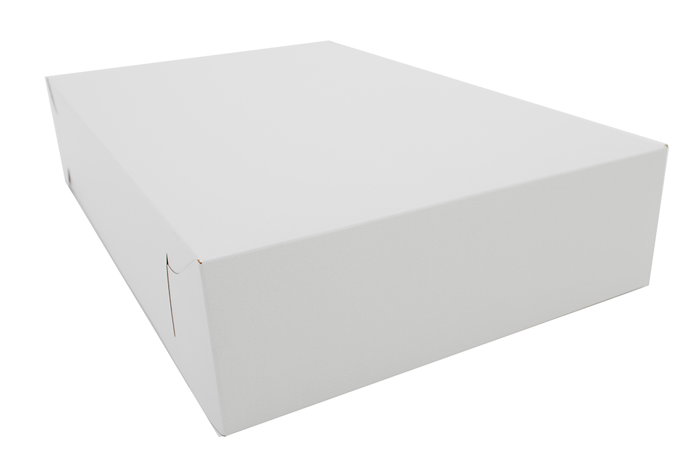Sch1045 Lock Corner Paperboard Tray, White - 17 X 11 X 3.5 In.
