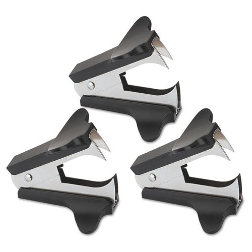 00700vp Jaw Style Staple Remover - Black, 3 Per Pack