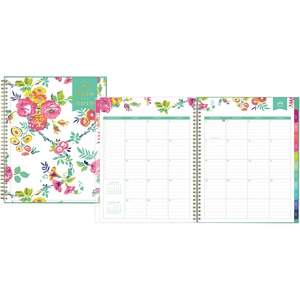 Blue Sky 107925 Day Designer Ay Cyo Peyton Floral Weekly & Monthly Planner, White