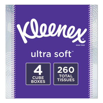 50173 8.75 X 4.5 In. 3-ply Ultra Soft Facial Tissue, White - 4 Box Per Pack