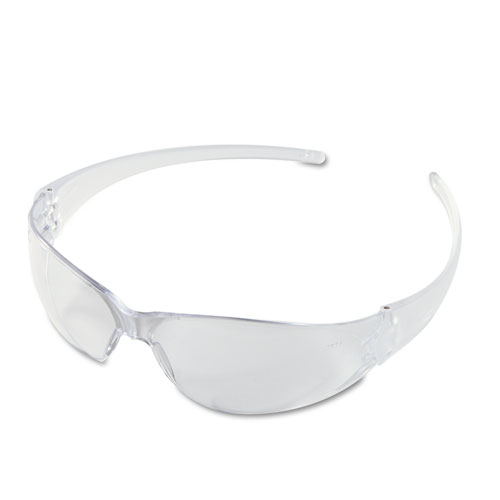Ck110bx Checkmate Wraparound Safety Glasses, Clear Polycarbonate Frame, Clear Lens