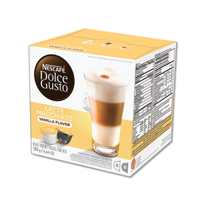 87066 Dolce Gusto Single Serve Coffee Capsules - Vanilla Latte Macchiato