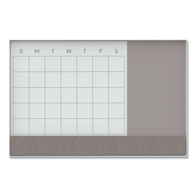 Ubrands Ubr3196u0001 23 X 17 In. 3 In 1 Magnetic Glass Dry Erase Combo Board White