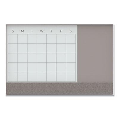 Ubrands Ubr3197u0001 35 X 23 In. 3 In 1 Magnetic Glass Dry Erase Combo Board White