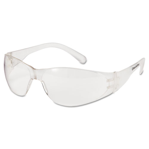 Cl010 Checklite Safety Glasses, Clear Frame & Clear Lens