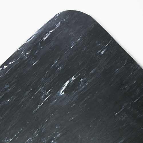 Crown Mats & Matting Cu3660sb 36 X 60 In. Cushion-step Surface Mat, Spiffy Vinyl - Black