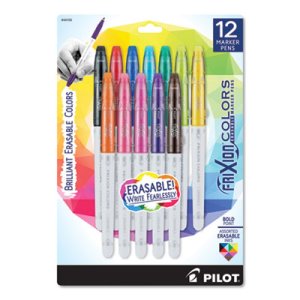 44155 Frixion Colors Erasable Marker Pens, Assorted Color - Set Of 12