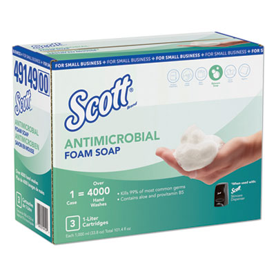 49149 1000 Ml Antimicrobial Foam Skin Cleanser, White