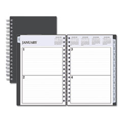 Blue Sky 113565 8.5 X 5.5 In. Passages Non-dated Perpetual Daily Planner, Black