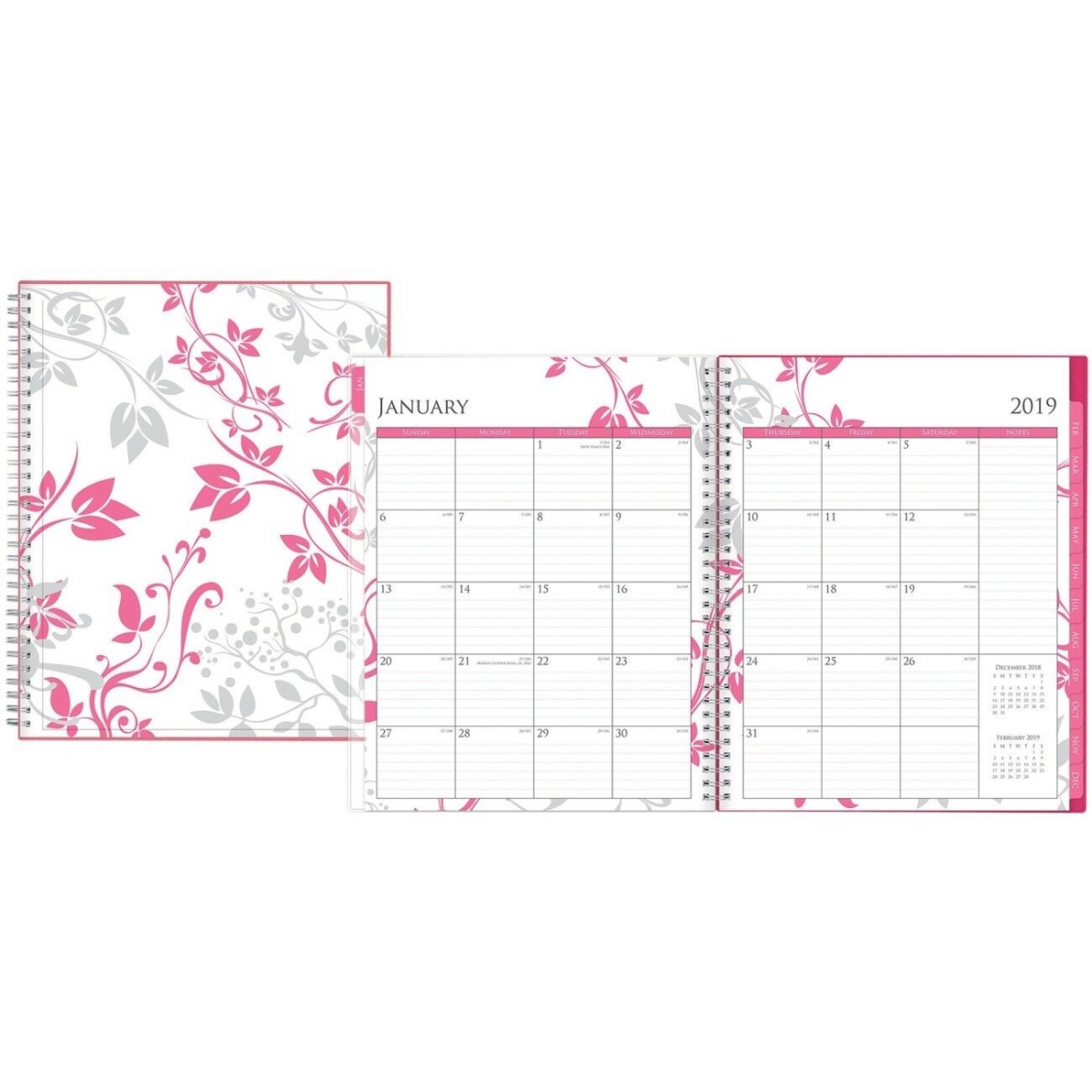Blue Sky 101617 8.5 X 11 In. Bca Cyo Alexandra Weekly & Monthly Planner, Rose & Silver