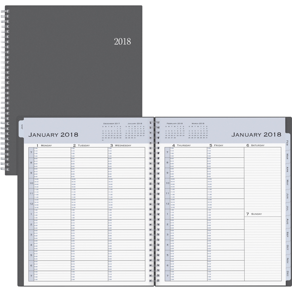 Blue Sky 100009 Passages Appointment Book Planner, Black