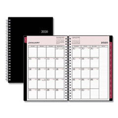 Blue Sky 111291 5 X 8 In. Classic Weekly & Monthly Planner, Black & Red