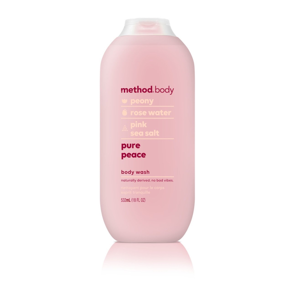 Method Products 1857 18 Oz Womens Body Wash, Pure Peace - Clear
