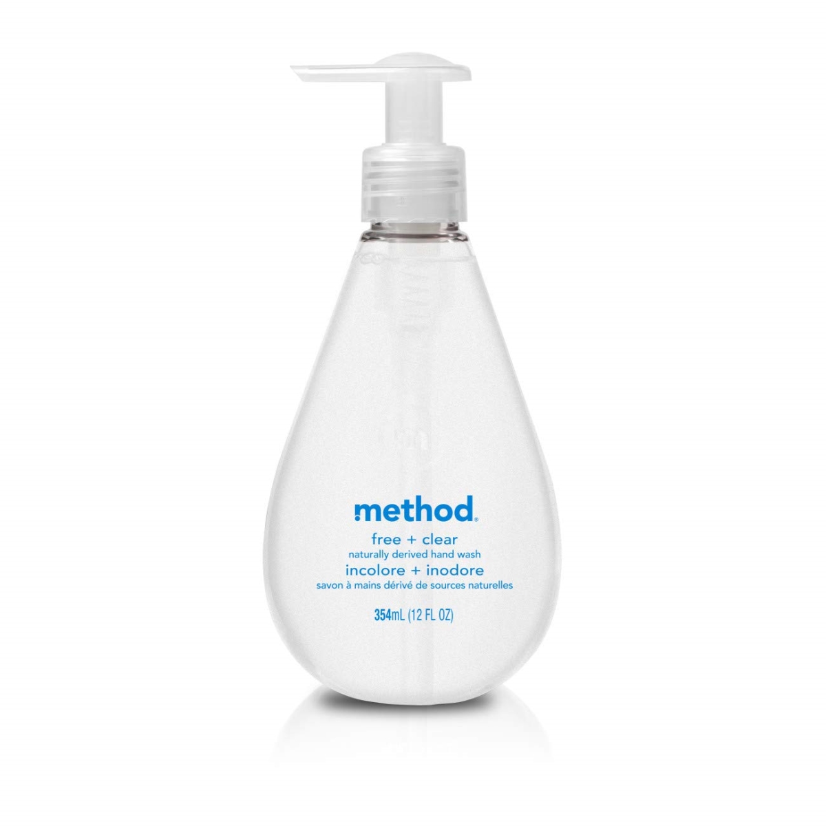 Method Products 1943 12 Fl Oz Gel Hand Wash Refill, Fragrance-free - Clear