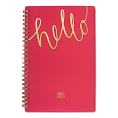 1022200a27 8 X 5.5 In. Aspire Academic Planner, Coral & Gold
