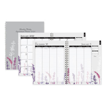295674 9 X 7 In. Wild Flower Weekly & Monthly Planner, Assorted Color