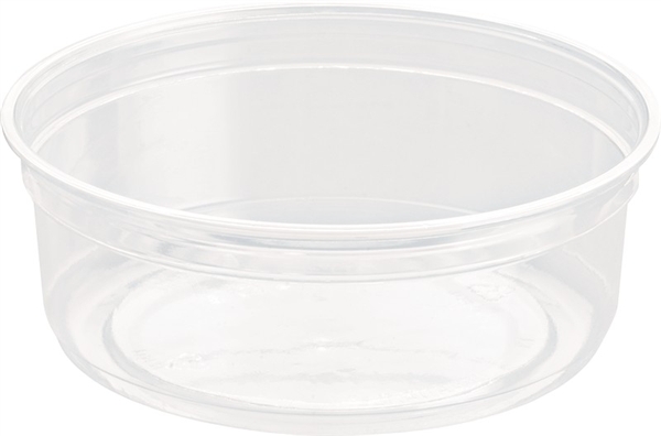 Solo. Cup Dm8r 8 Oz Plastic Deli Containers, Clear