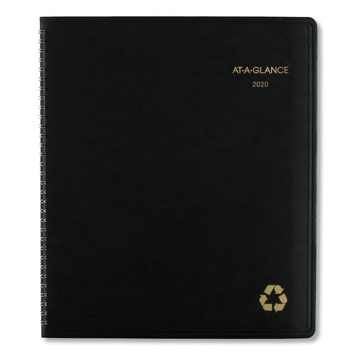 Aag70260g05 Recycled Desk Monthly Planner, Black