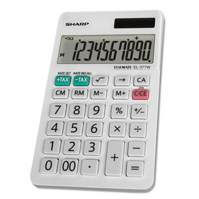 El377wb 10-digit Lcd Large Pocket Calculator