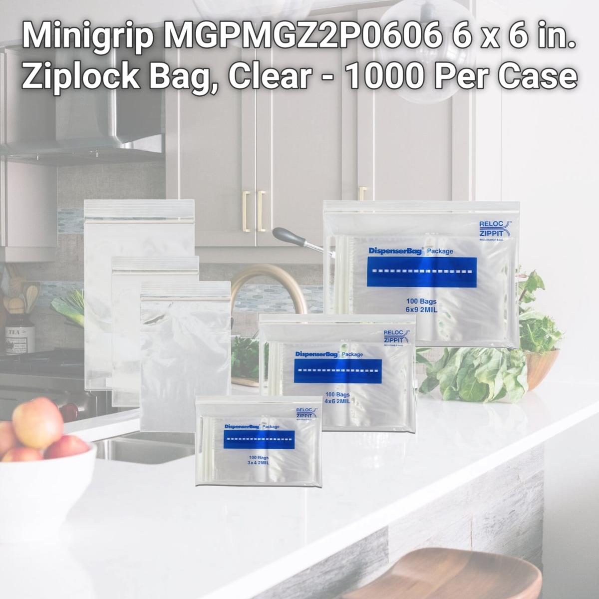 Picture of Minigrip MGPMGZ2P0606 6 x 6 in. Ziplock Bag, Clear - 1000 Per Case