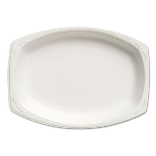 Gnp87900 7 X 9 In. Celebrity Foam Platter Plate, White