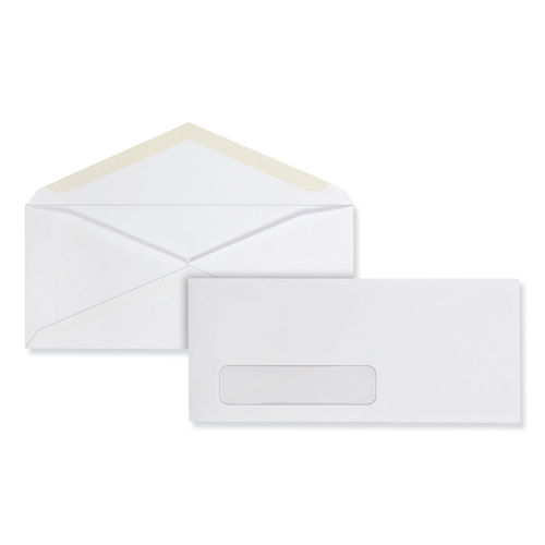 Qua90011 Window Business Envelope, White