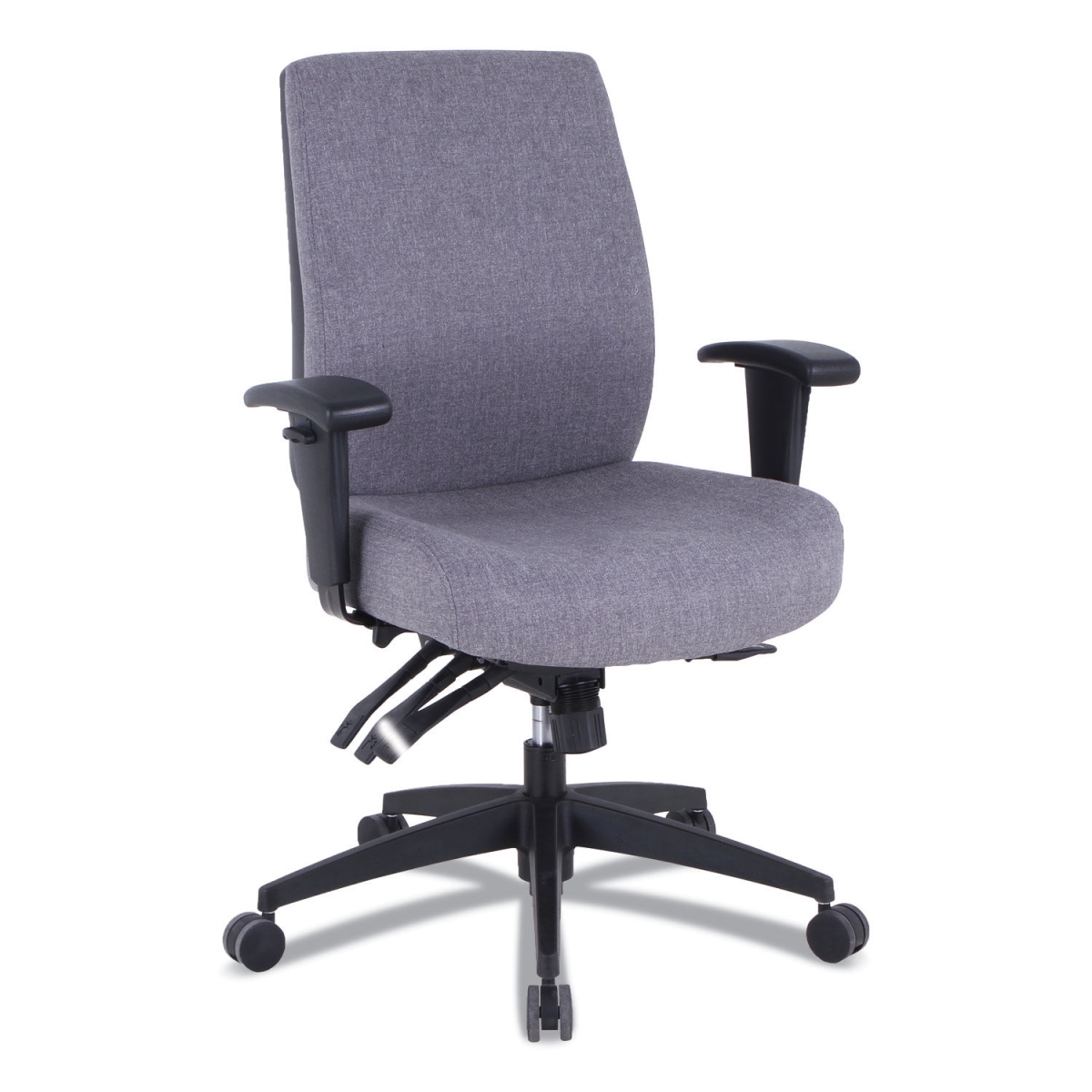 Alera Hpt4141 Series 24-7 High Performance High-back Multifunction Task Chair With Gray Seat Back, Black