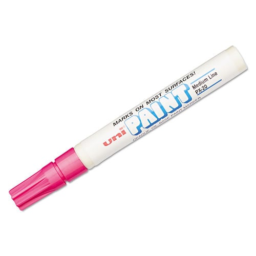 UPC 030246636114 product image for UBC63611 Medium Bullet Tip Permanent Marker, Pink | upcitemdb.com