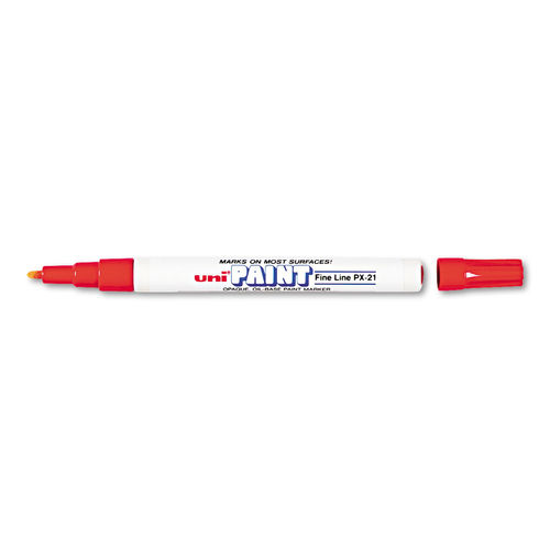 UPC 030246637029 product image for UBC63702 Fine Bullet Tip Permanent Marker, Red | upcitemdb.com