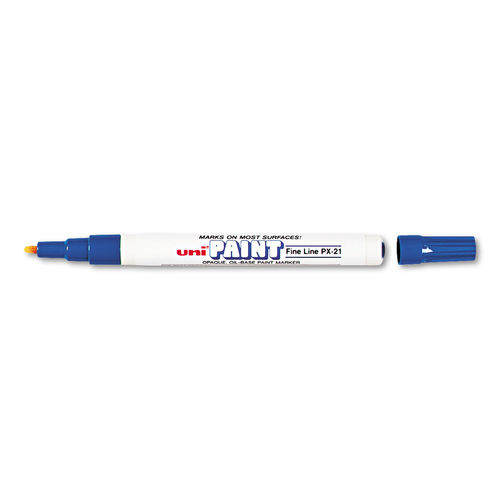 UPC 030246637036 product image for UBC63703 Fine Bullet Tip Permanent Marker, Blue | upcitemdb.com