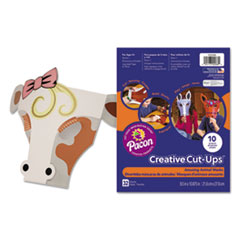 Pacon 1000086 8.5 x 10.5 in. Creative Cut Ups - Amusing Animal Masks 32 Sheets Pacon 1000086 8.5 x 10.5 in. Creative Cut Ups - Amusing Animal Masks 32 Sheets