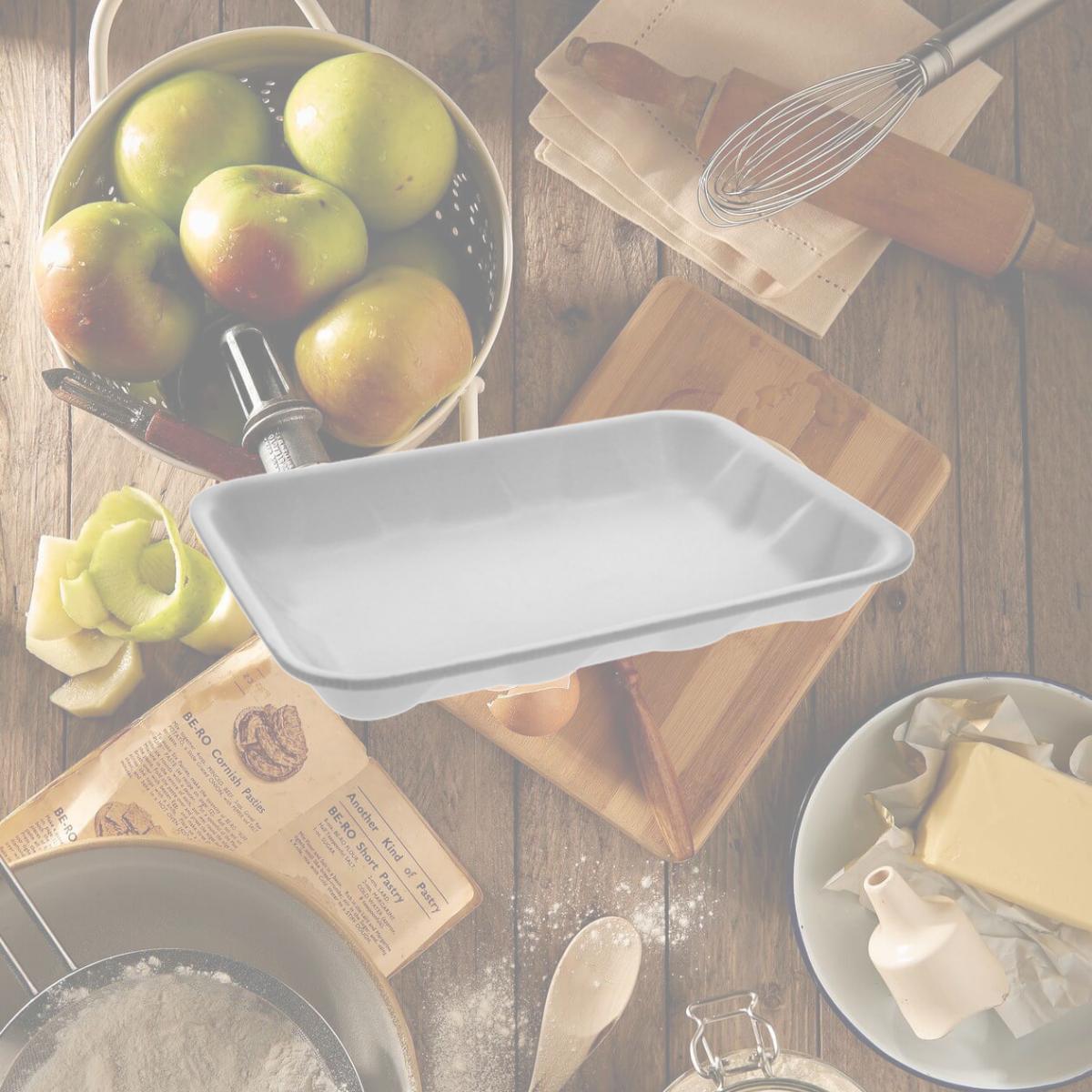 Picture of Pactiv PCT0TF104D10000 No.4D Meat Tray, White
