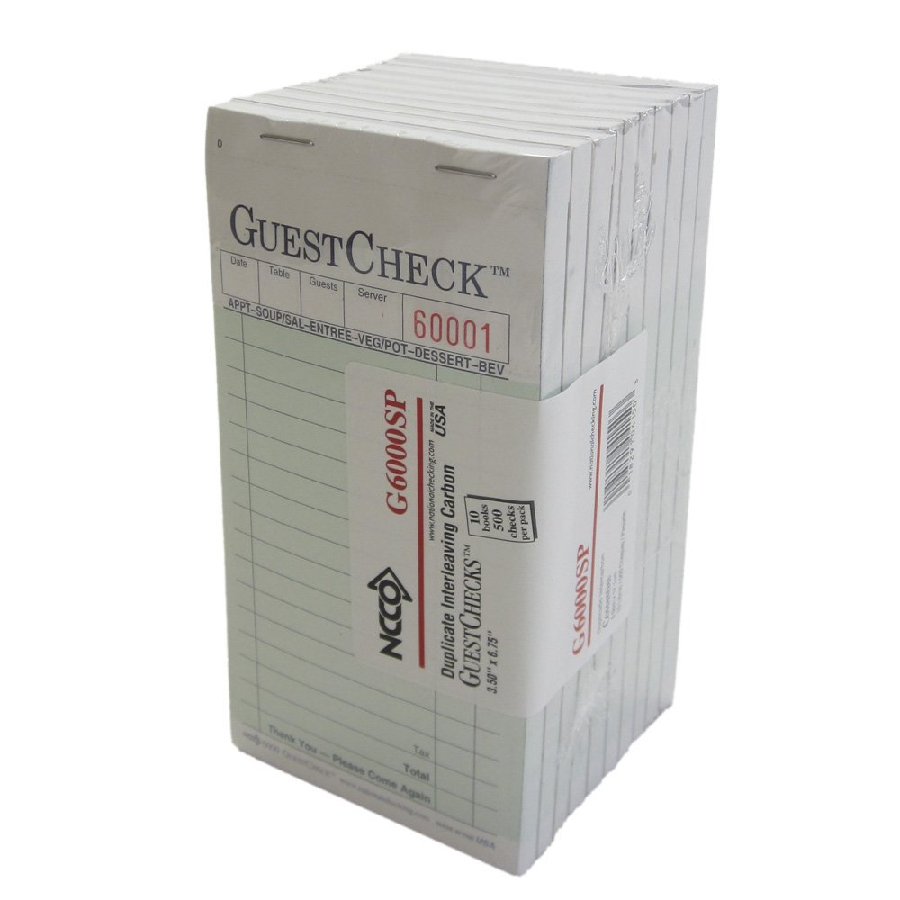 National Checking G6000SP Check Guest 2 Part - Green 50 Checks per Book National Checking G6000SP Check Guest 2 Part - Green 50 Checks per Book