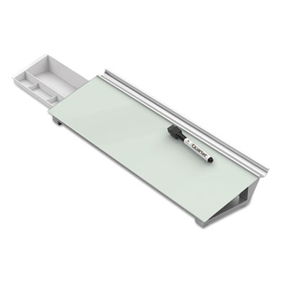 Quartet Manufacturing GDP186 18 x 6 in. Glass Dry Erase Desktop Computer Pad - White Quartet Manufacturing GDP186 18 x 6 in. Glass Dry Erase Desktop Computer Pad - White