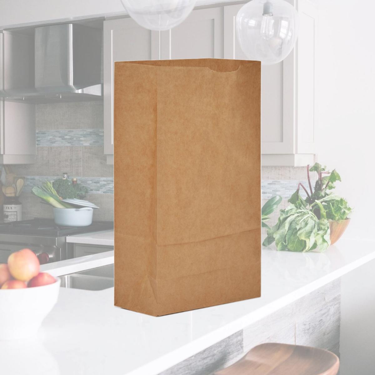 Picture of Gen BAGGK6 No 6 Grocery Paper Bag, Kraft, Natural - 2000 Count