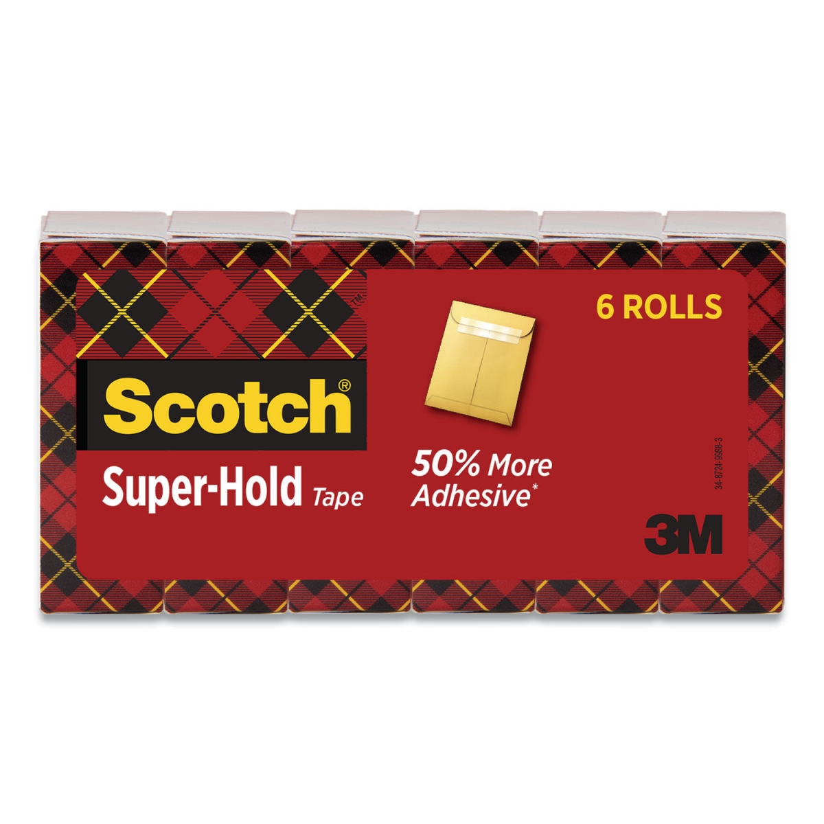 MMM700K6 Adhesive Super-Hold Refill Tape, Clear