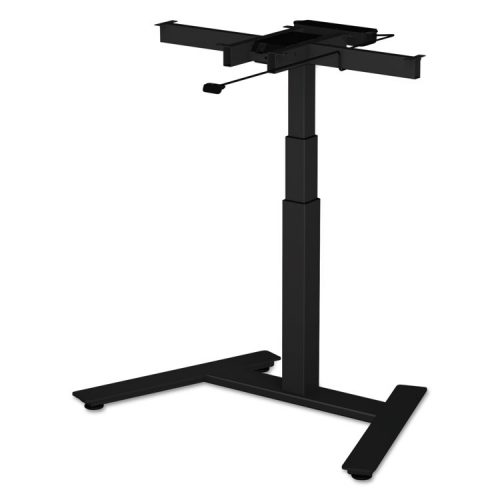 Alera Ht1csb 24.5 - 43.25 H In. 3-stage Single-column Electric Adjustable Table Base, Black