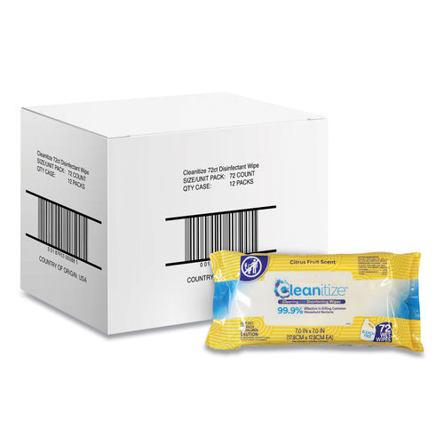 UPC 018793300085 product image for CLEAN72 Disinfectant Surface Wipes, White | upcitemdb.com