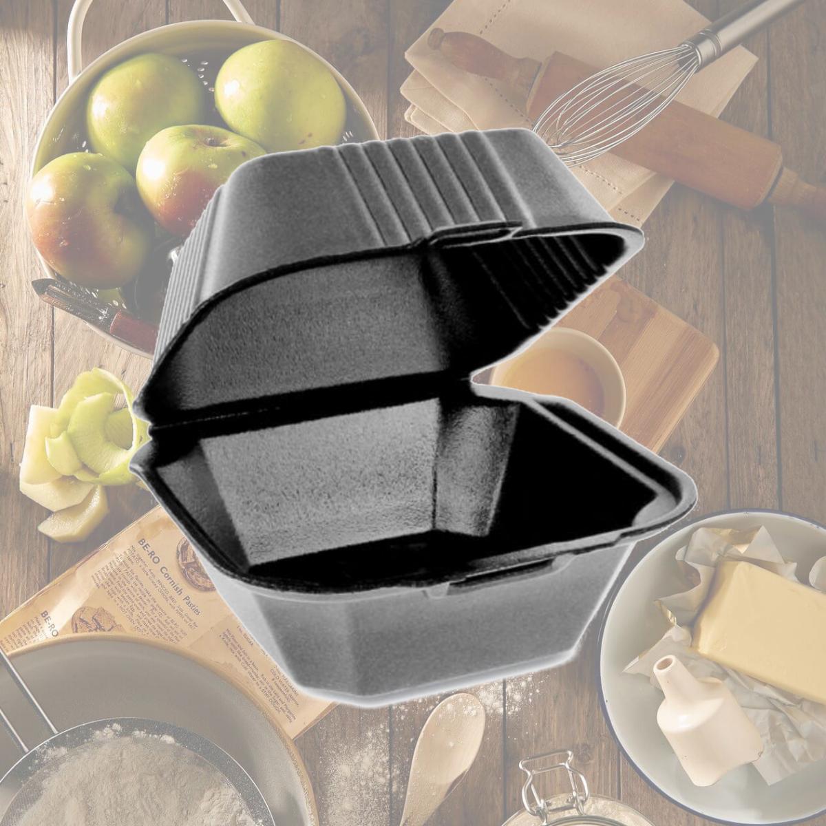 Picture of PCT YHLB06000000 6 in. Foam Container, Black