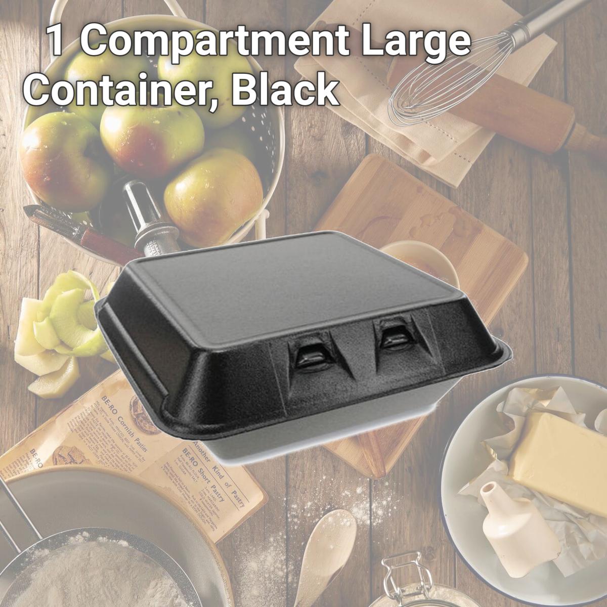 Picture of PCT YHLB09010000 1 Compartment Large Container, Black