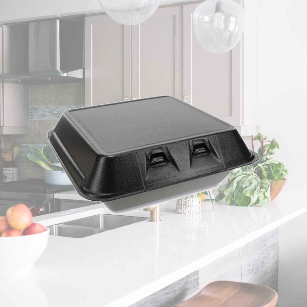 Picture of PCT YHLB09010000 1 Compartment Large Container, Black