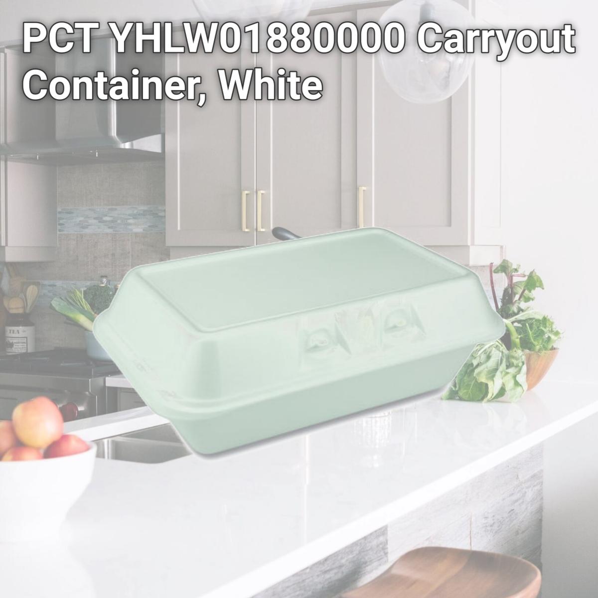 Picture of PCT YHLW01880000 Carryout Container, White