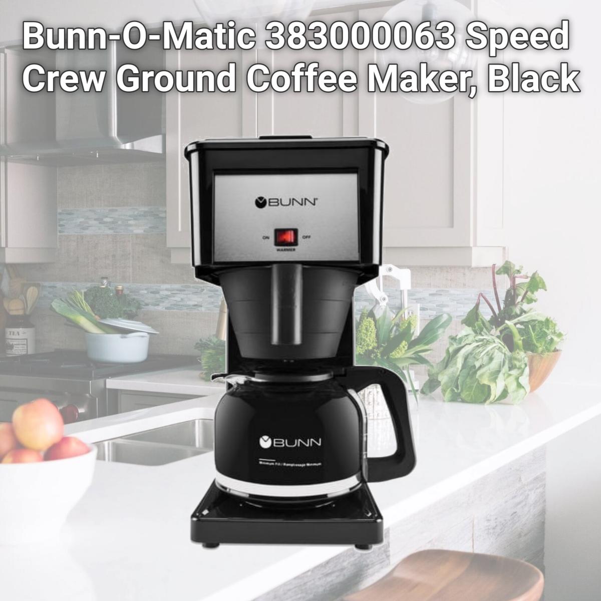 Picture of Bunn-O-Matic 383000063 Speed Crew Ground Coffee Maker, Black