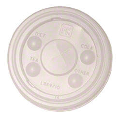 Drink Cup Lid With X Slot For Rk16 & 20 - Translucent