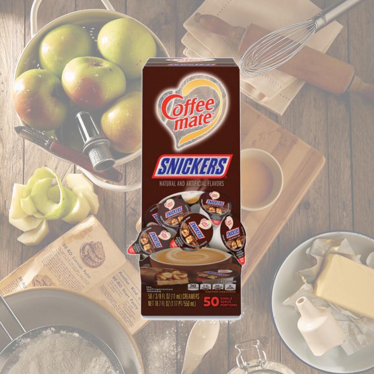 Picture of Coffee-Mate 61425BX Liquid Coffee Creamer, Snickers - 50 Count