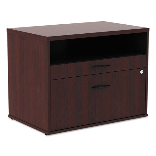 22.86 H X 29.5 W X 19.12 D In. Open Office Series Low File Cab Cred - Mahogany