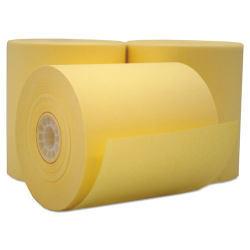 PMC N3165C 3 in. 165 ft. Single Ply Cash Register & POS Rolls Canary PMC N3165C 3 in. 165 ft. Single Ply Cash Register & POS Rolls Canary