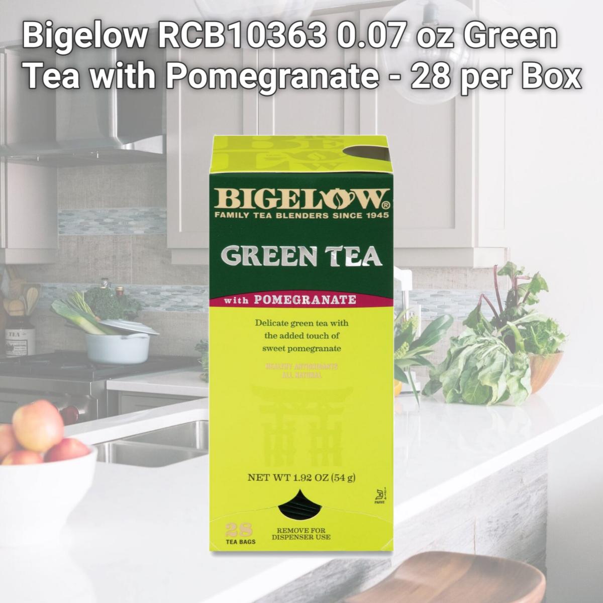 Picture of Bigelow RCB10363 0.07 oz Green Tea with Pomegranate - 28 per Box